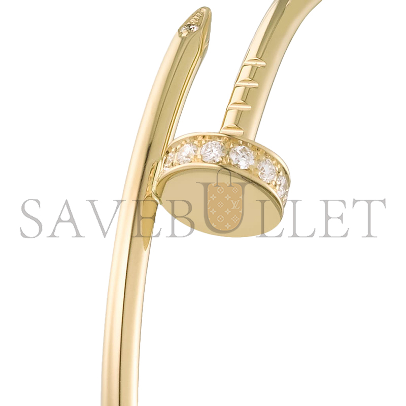 CARTIER JUSTE UN CLOU HOOP EARRINGS, LARGE MODEL, DIAMONDS B8301225